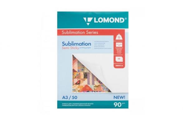 изображение Сублімаційний папір  Lomond Sublimation A3 (100g) 50 аркушів, липка (809316)