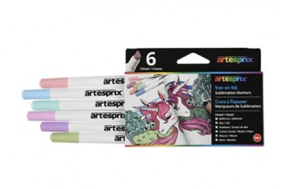 Изображение Набор фломастеров для ткани Artesprix пастельные цвета - изображение 1