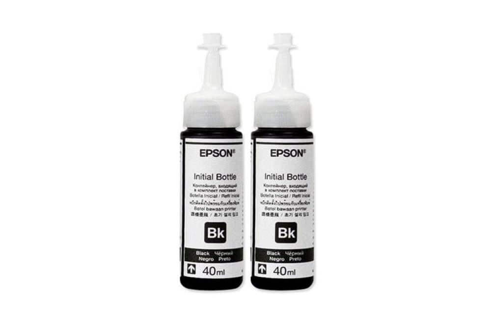 Изображение Оригинальные чернила для Epson T664 Black (40 мл) - 2шт