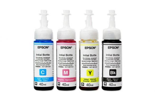 Изображение Оригинальные чернила для Epson L362 (40 мл, 4 цвета)