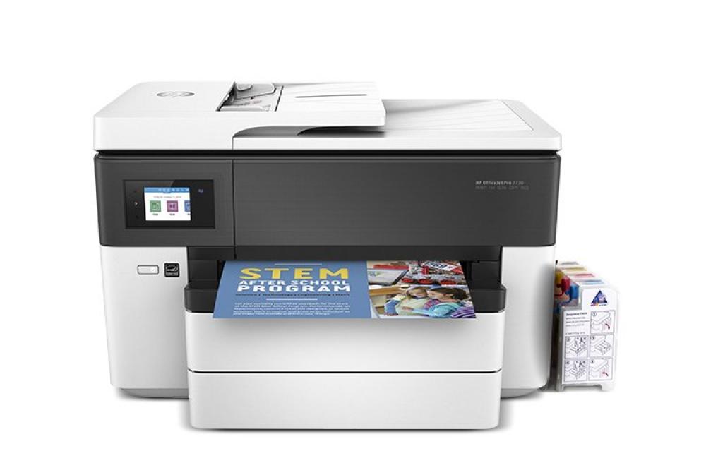 изображение МФУ HP OfficeJet Pro 7730 с СНПЧ и чернилами (Уценка) - изображение 1