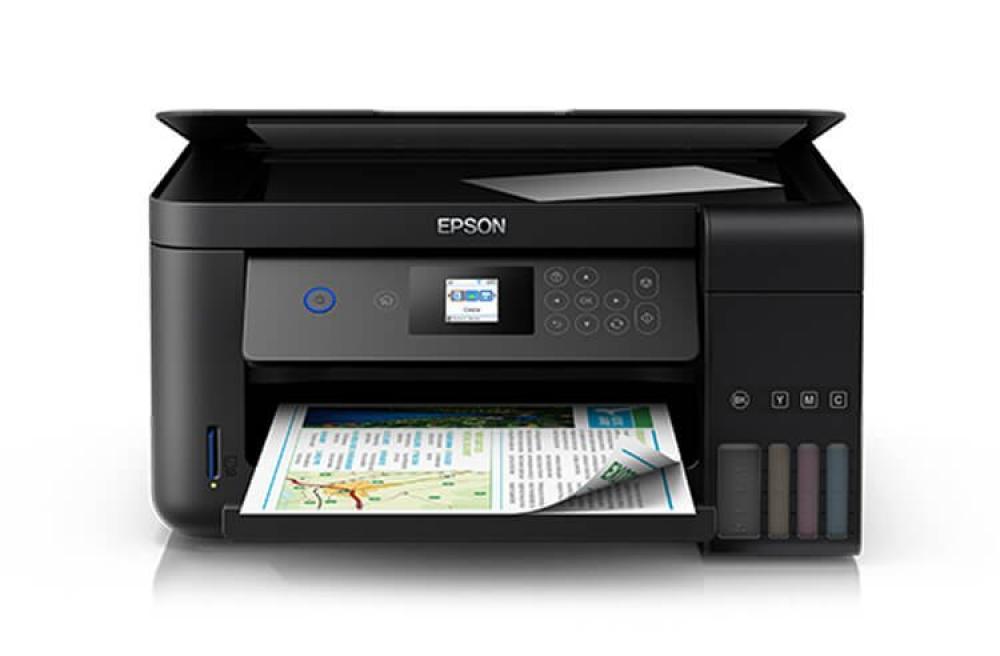 Изображение МФУ Epson L4160 с оригинальной СНПЧ и чернилами INKSYSTEM 250мл - изображение 1