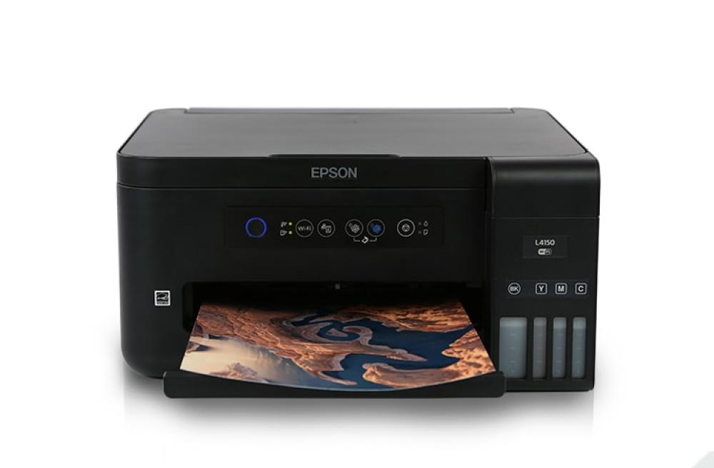 Изображение МФУ Epson L4150 с оригинальной СНПЧ и чернилами INKSYSTEM 250мл - зображення 1