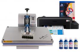 Планшетный термопресс INKSYSTEM P-4060 40*60 см и принтер Epson L121 с набором для сублимационной печати Планшетный термопресс INKSYSTEM P-4060 40*60 см и принтер Epson L121 с набором для сублимационной печати