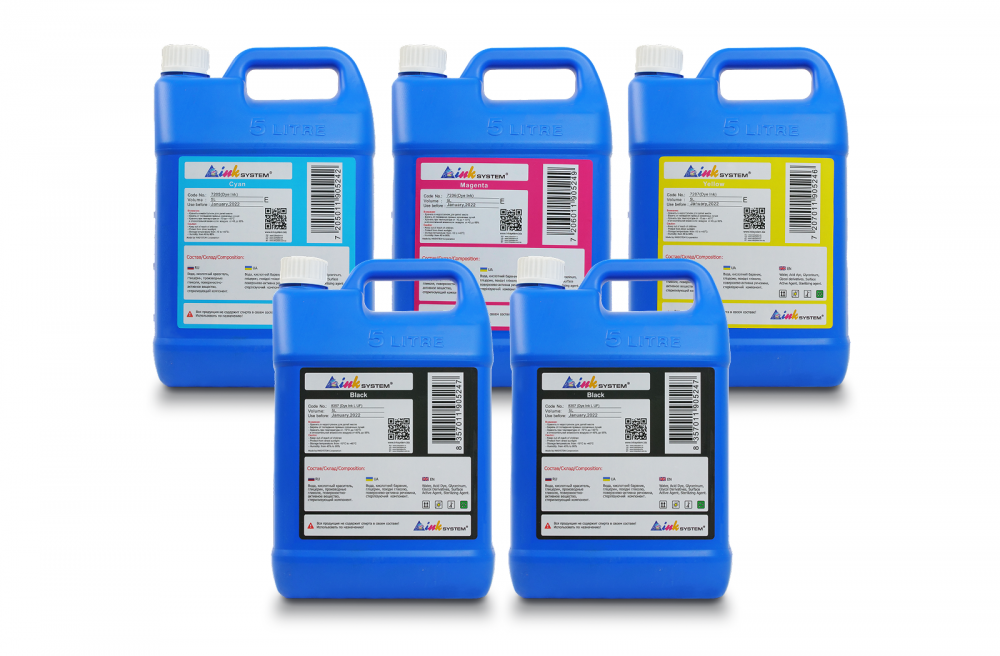 Изображение Чернила INKSYSTEM для фотопечати на Epson 5 л (5 цветов)