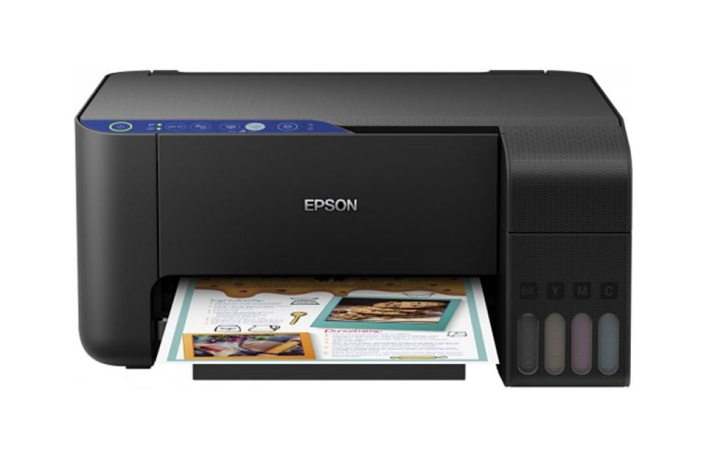 Изображение МФУ Epson L3151 с оригинальной СНПЧ и пигментными чернилами 100мл - зображення 1