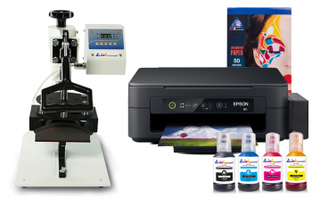 Кепковий термопрес INKSYSTEM B-01 та БФП Epson XP-2205 з набором для сублімаційного друку