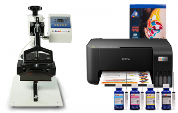Кепочный термопресс INKSYSTEM B-01 и МФУ Epson L3210 с набором для сублимационной печати