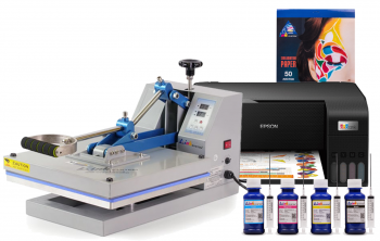 Планшетний термопрес INKSYSTEM P-3838 38*38 см та БФП Epson L3210 з набором для сублімаційного друку Планшетний термопрес INKSYSTEM P-3838 38*38 см та БФП Epson L3210 з набором для сублімаційного друку