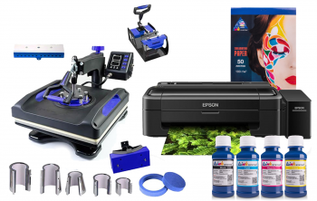 Термопресс INKSYSTEM SP Combo 11 38*38 см 11 в 1 и принтер Epson L132 с набором для сублимационной печати