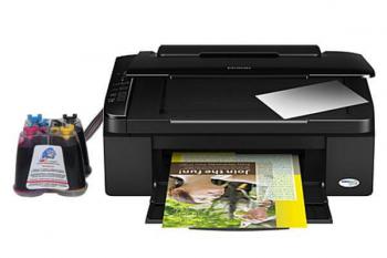 МФУ Epson Stylus TX119 с чернильной системой