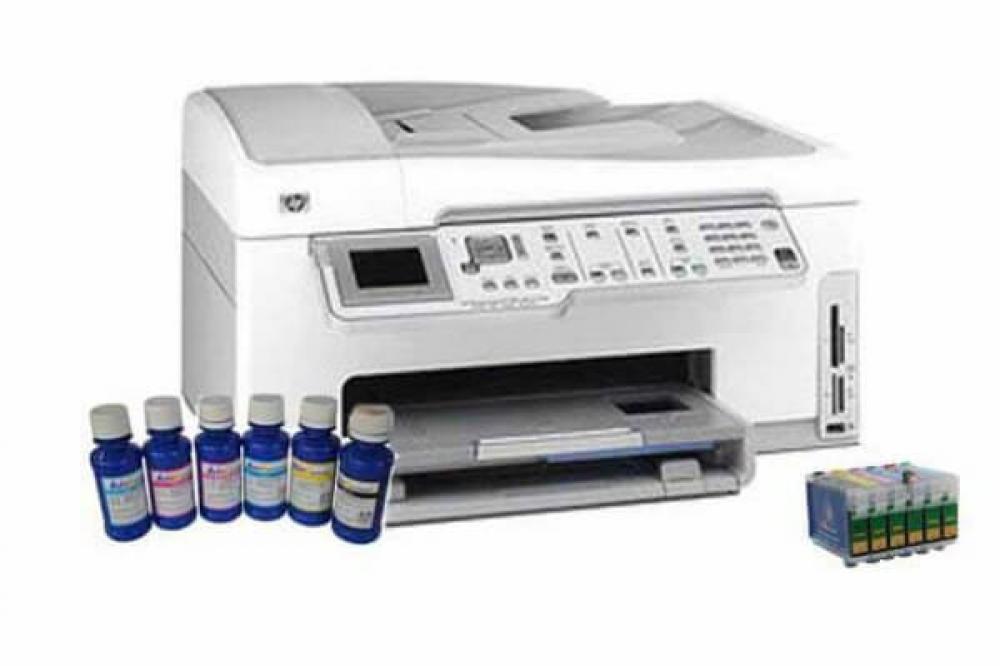Изображение МФУ HP Photosmart С7283 с перезаправляемыми картриджами
