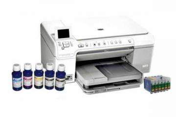 Изображение МФУ HP Photosmart С5383 с перезаправляемыми картриджами