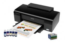 Кольоровий принтер Epson Stylus Office T30 з ПЗК та чорнилом