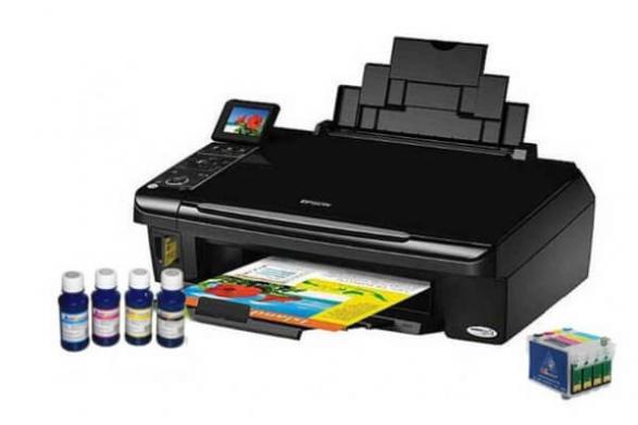 Изображение МФУ Epson Stylus TX400, TX409 с перезаправляемыми картриджами