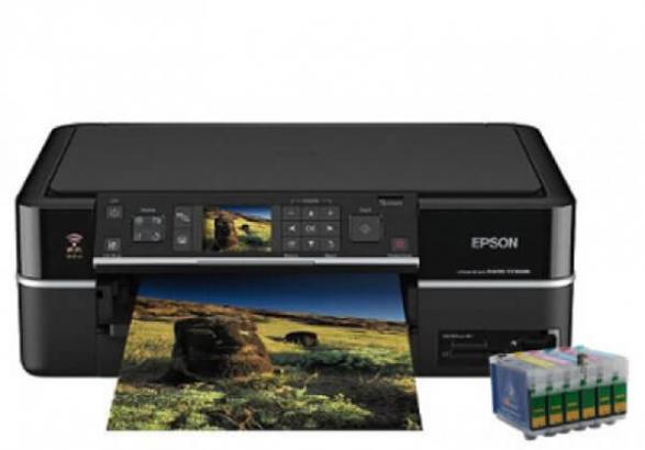 Изображение МФУ Epson Stylus Photo TX700W с перезаправляемыми картриджами