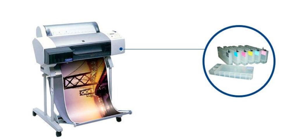 Изображение Плоттер Epson Stylus Pro 7000 с ПЗК - зображення 1