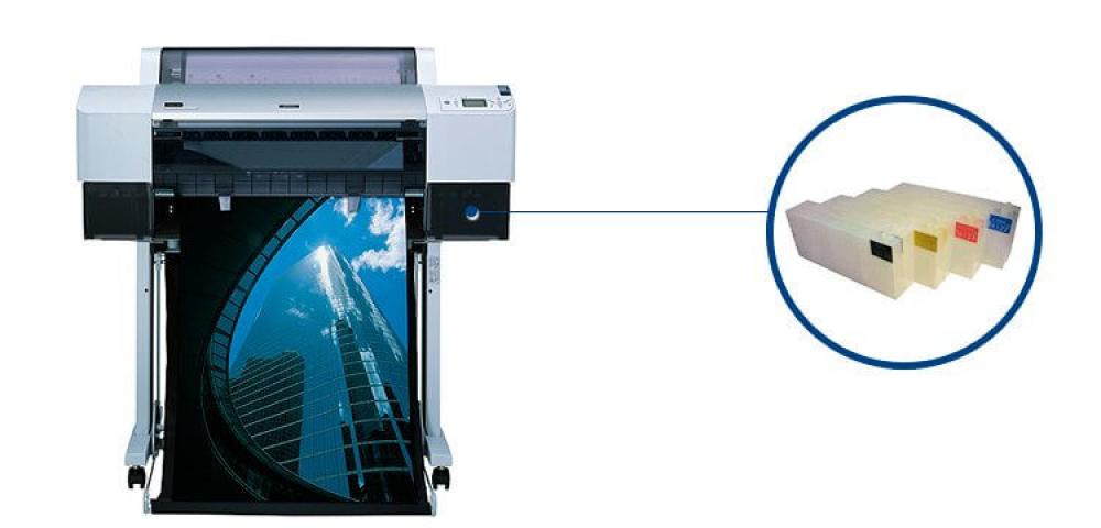 Изображение Плоттер Epson Stylus Pro 7400 с ПЗК - зображення 1