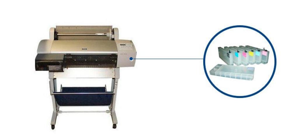 Изображение Плоттер Epson Stylus Pro 7600 с ПЗК - зображення 1