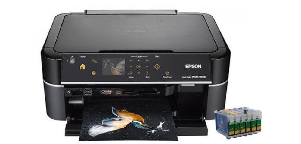 Изображение МФУ Epson Stylus Photo PX660 Premium с перезаправляемыми картриджами - зображення 1