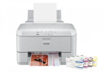 Цветной принтер Epson WorkForce Pro WP-4095DN с перезаправляемыми картриджами