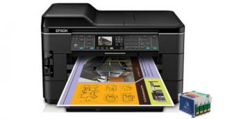 Изображение МФУ Epson WorkForce WF-7525 с перезаправляемыми картриджами