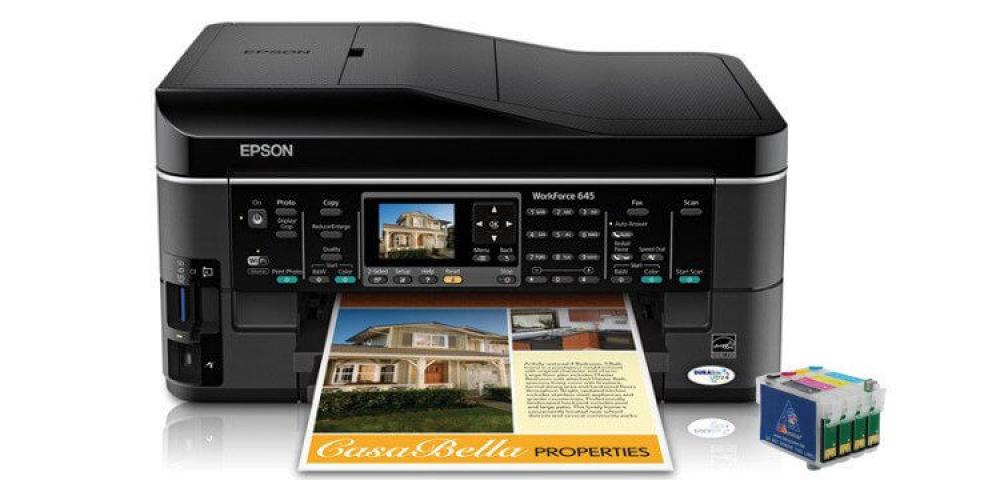 Изображение МФУ Epson WorkForce 645 с перезаправляемыми картриджами - изображение 1