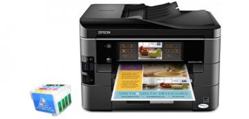 Изображение МФУ Epson WorkForce 845 с перезаправляемыми картриджами