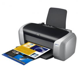 Кольоровий принтер Epson Stylus D88 з ПЗК та чорнилом