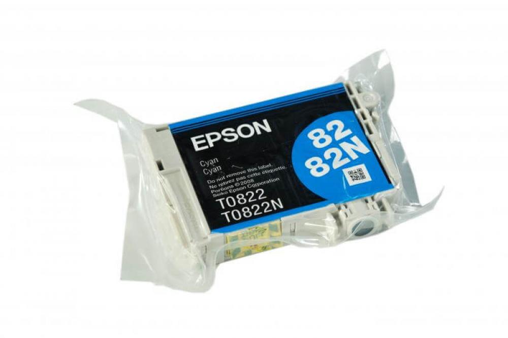 Изображение Картридж EPSON T0822 Cyan (голубой) код C13T08224A10
