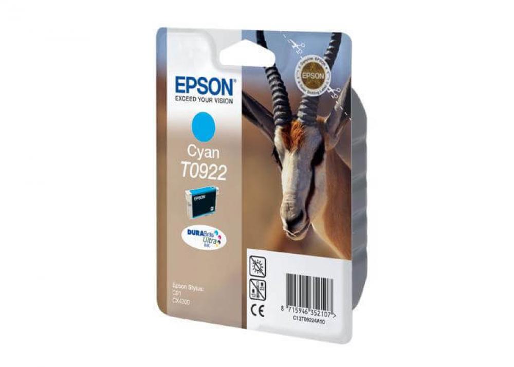 Изображение Картридж EPSON T0922 Cyan (голубой) код C13T09224A10