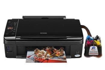 МФУ Epson Stylus SX218 с чернильной системой МФУ Epson Stylus SX218 с чернильной системой