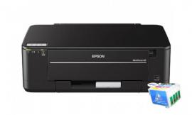 Кольоровий принтер Epson WorkForce 60 Refurbished by Epson з ПЗК та чорнилом