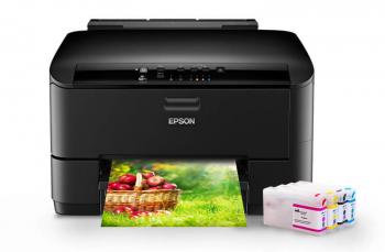 Цветной принтер Epson WorkForce Pro WP-4020 Refurbished с перезаправляемыми картриджами