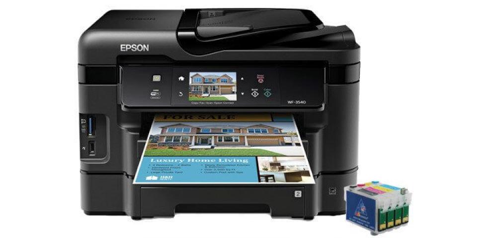 Изображение МФУ Epson Workforce WF-3540 с перезаправляемыми картриджами (США) - зображення 1
