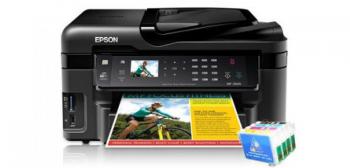 МФУ Epson Workforce WF-3520DWF Refurbished с перезаправляемыми картриджами МФУ Epson Workforce WF-3520DWF Refurbished с перезаправляемыми картриджами