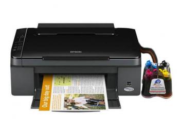 МФУ Epson Stylus NX115 с чернильной системой МФУ Epson Stylus NX115 с чернильной системой