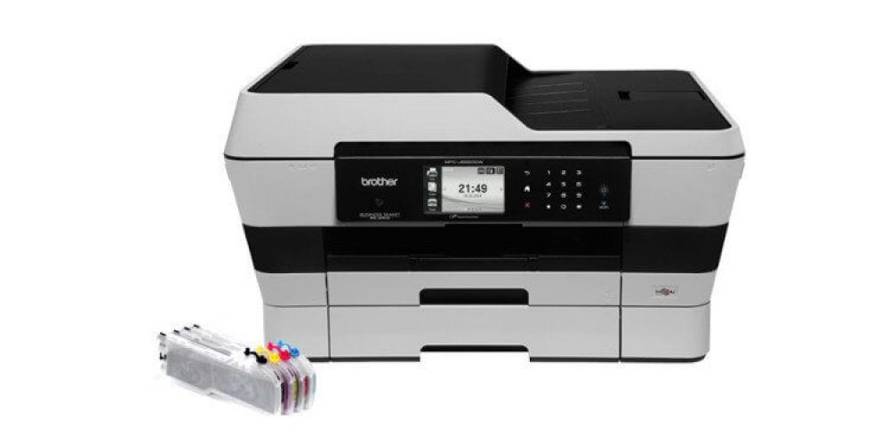 Изображение МФУ Brother MFC-J6720DW с перезаправляемыми картриджами - зображення 1