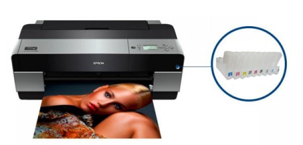 Изображение Плоттер Epson Stylus Pro 3880 с ПЗК и двумя комплектами чернил по 100мл - зображення 1