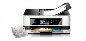 Изображение МФУ Brother MFC-J2510 с перезаправляемыми картриджами