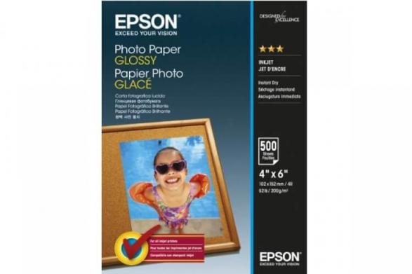 Изображение Фотобумага Epson Glossy Photo Paper 10x15cm (500 л, 200г, м2)