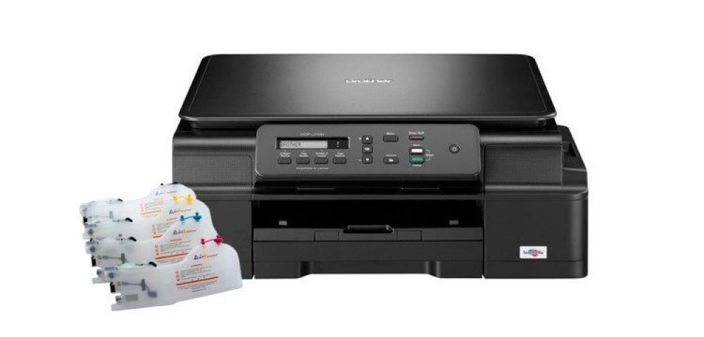 Изображение МФУ Brother DCP-J100 с перезаправляемыми картриджами - зображення 1