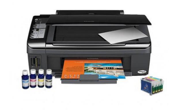 Изображение МФУ Epson Stylus TX219 с перезаправляемыми картриджами