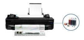 Плотер HP Designjet T120 з СБПЧ та чорнилом