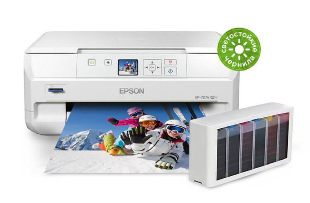 Изображение МФУ Epson Colorio EP-707A с чернильной системой - зображення 1