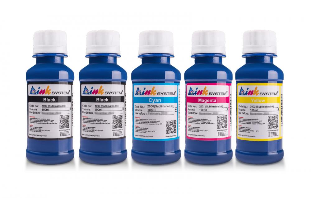 изображение Набор сублимационных чернил (5 цветов по 100 мл) - изображение 1