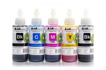 Изображение Светостойкие чернила INKSYSTEM для фотопечати 100мл (5 цветов)